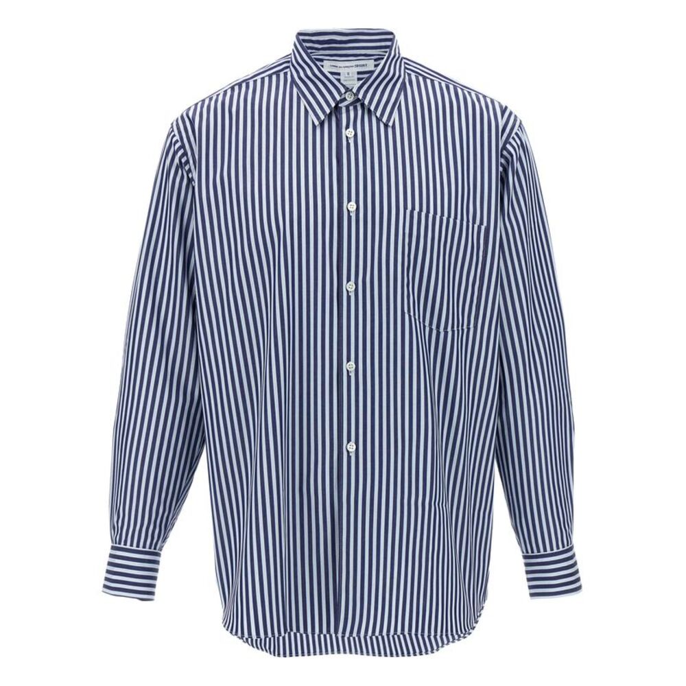 Comme Des Garçons Blue Cotton Men's Blouse